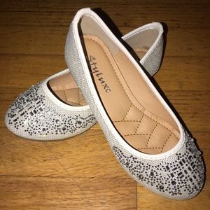 Silver Girl flats